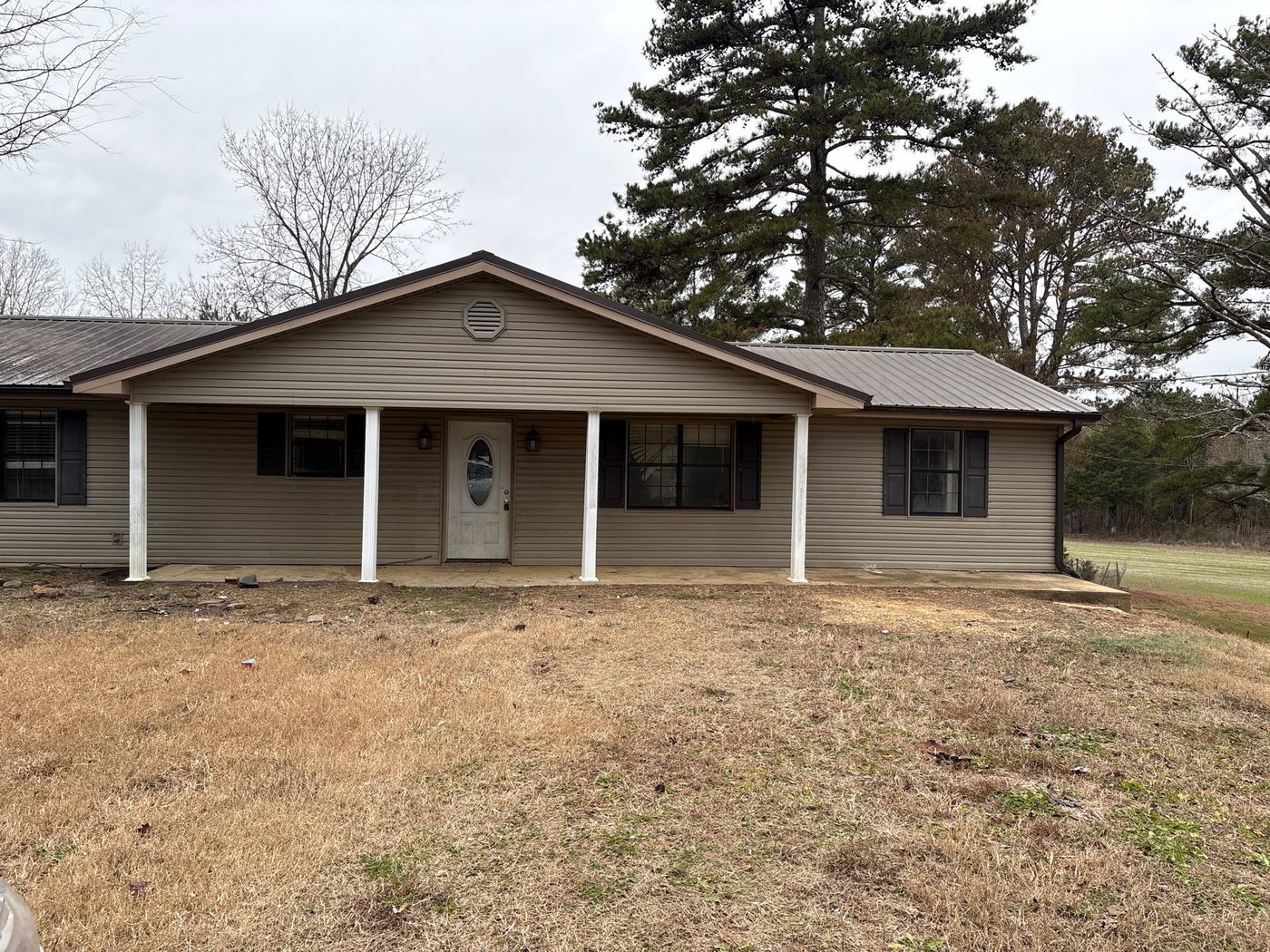 Residential home exterior at a BBWS job site in the Byhalia area